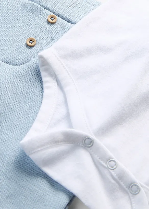 Topp och byxa av ekologisk bomull (2 delar), bonprix