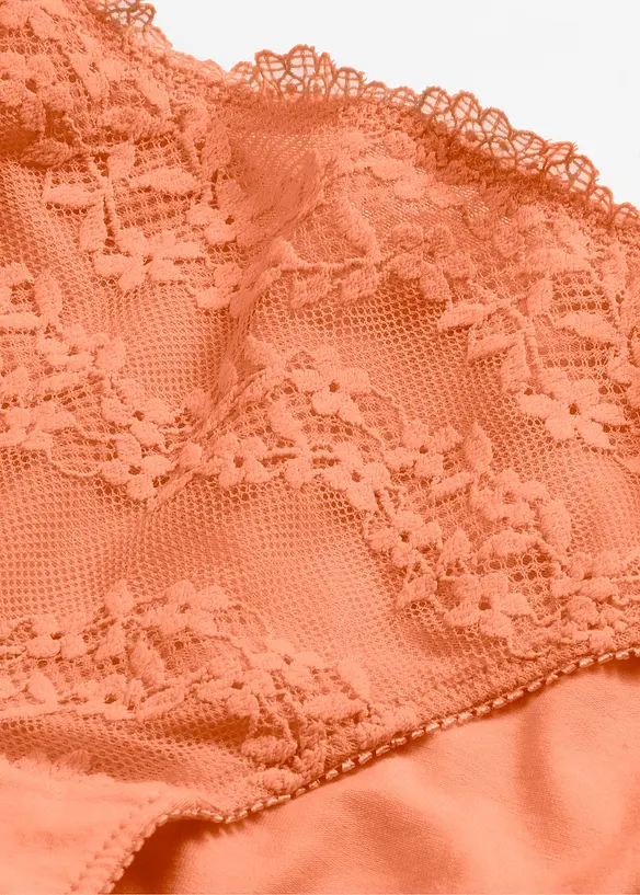 Trosa med mjuk bomull och spets, bonprix