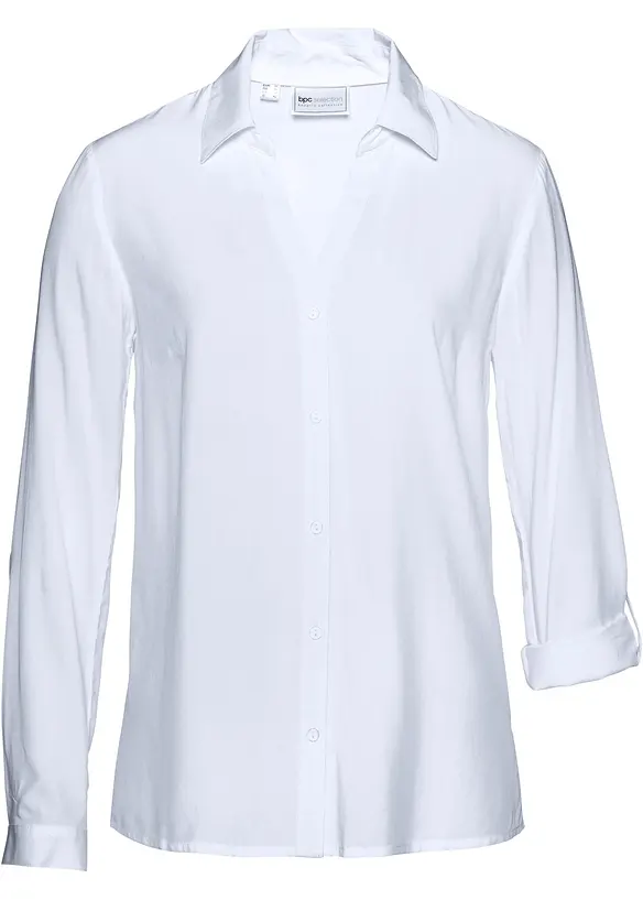 Blus av mjuk viskos, bonprix