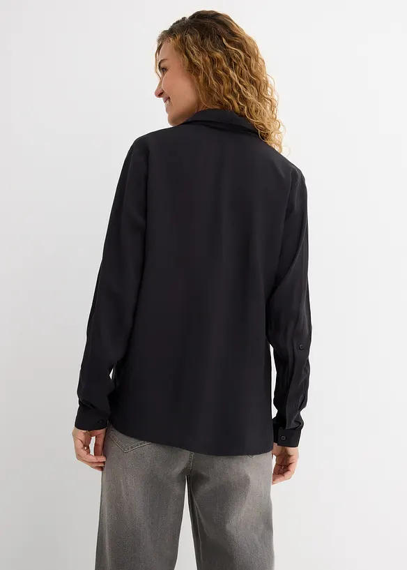 Blus av mjuk viskos, bonprix