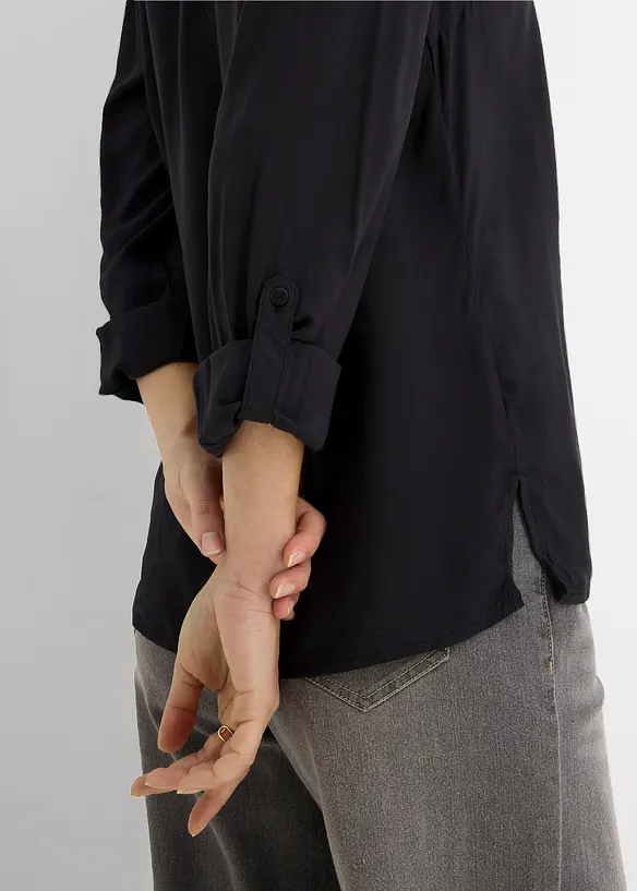 Blus av mjuk viskos, bonprix