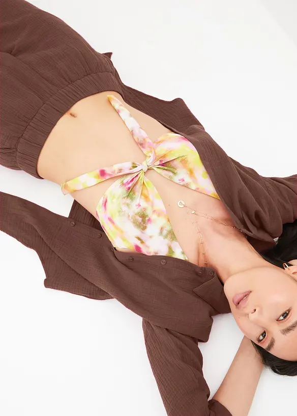 Marlenebyxa i bomullsmuslin, bonprix