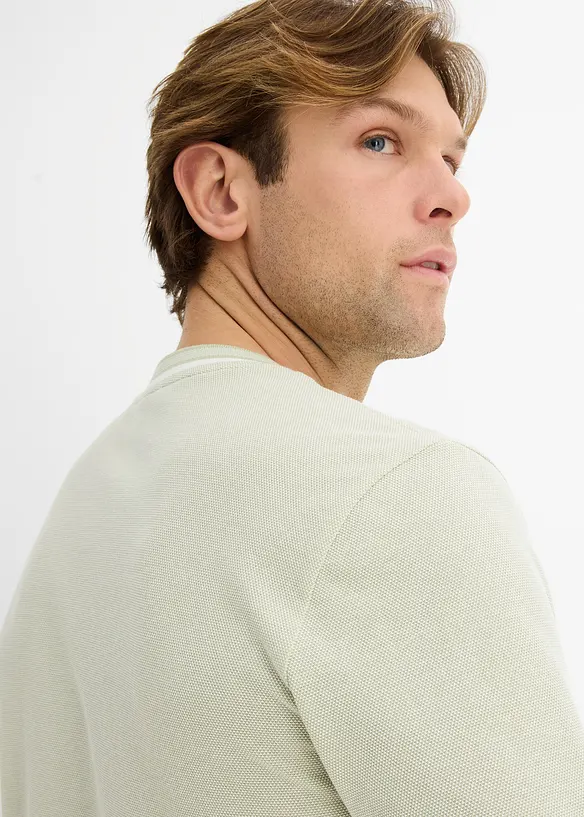 T-shirt i pik&eacute; av ekologisk bomull, bonprix