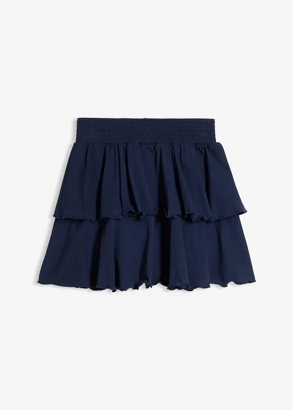 Byxkjol i jersey av elastisk mix med ekologisk bomull, bonprix