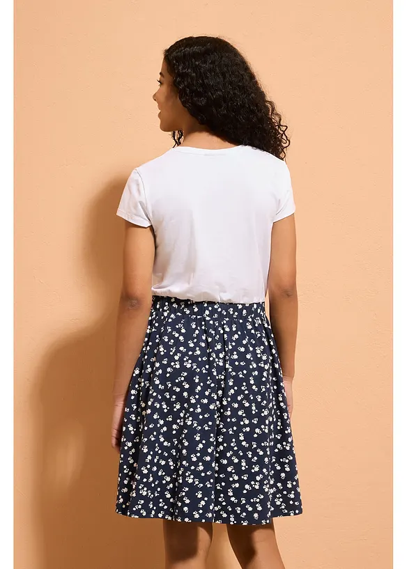 Jerseykl&auml;nning av elastisk bomullsmix, bonprix