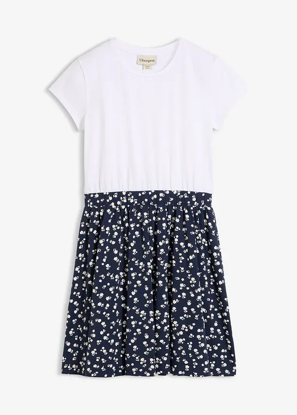 Jerseykl&auml;nning av elastisk bomullsmix, bonprix