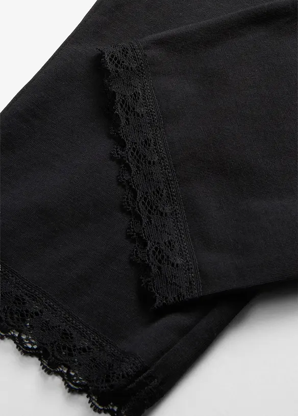 Caprileggings med ekologisk bomull (2-pack), bonprix