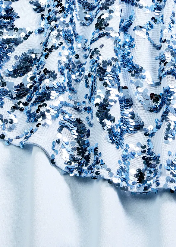 Cocktailkl&auml;nning med paljettcape, bonprix