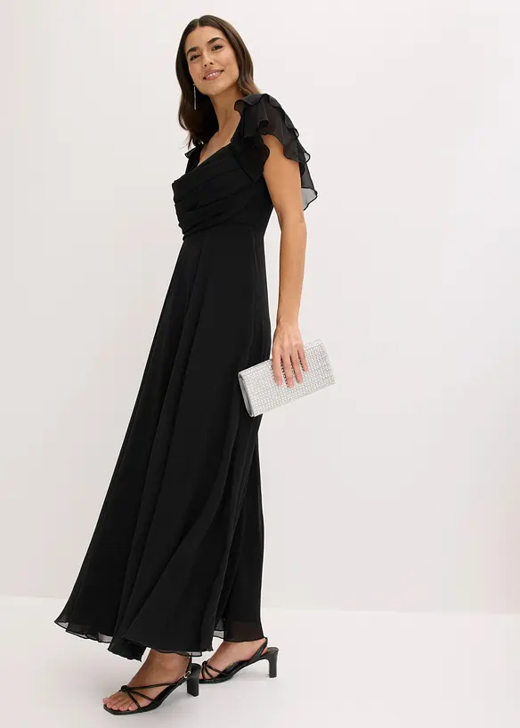 Aftonkl&auml;nning i tunn chiffong, bonprix