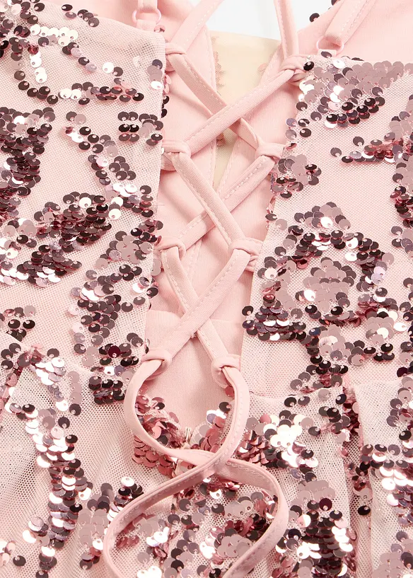 Aftonkl&auml;nning med paljettbroderi, bonprix