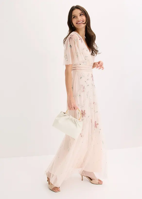 Aftonkl&auml;nning med paljettbroderi, bonprix