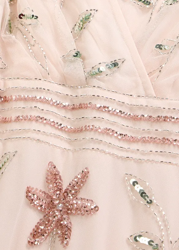 Aftonkl&auml;nning med paljettbroderi, bonprix