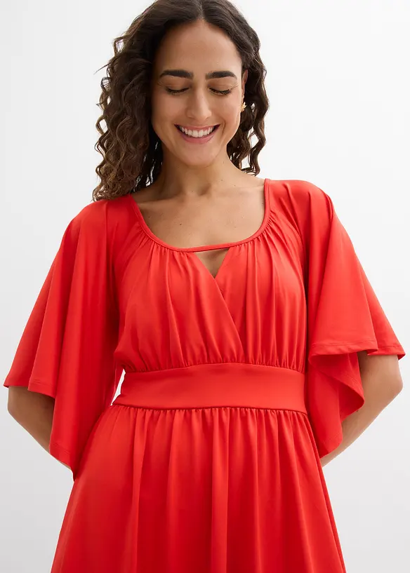 Minikl&auml;nning med volang, bonprix