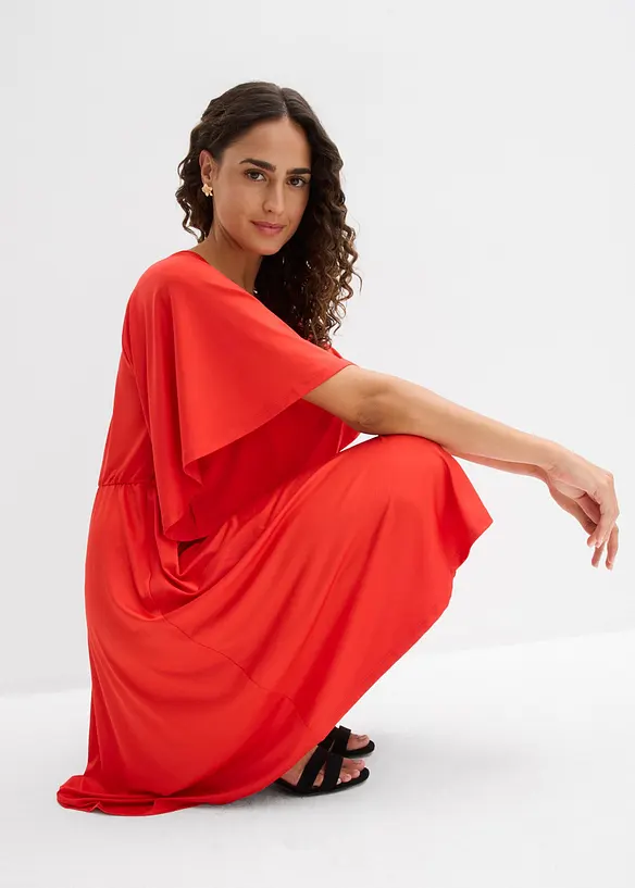 Minikl&auml;nning med volang, bonprix