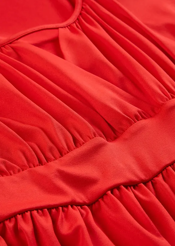 Minikl&auml;nning med volang, bonprix