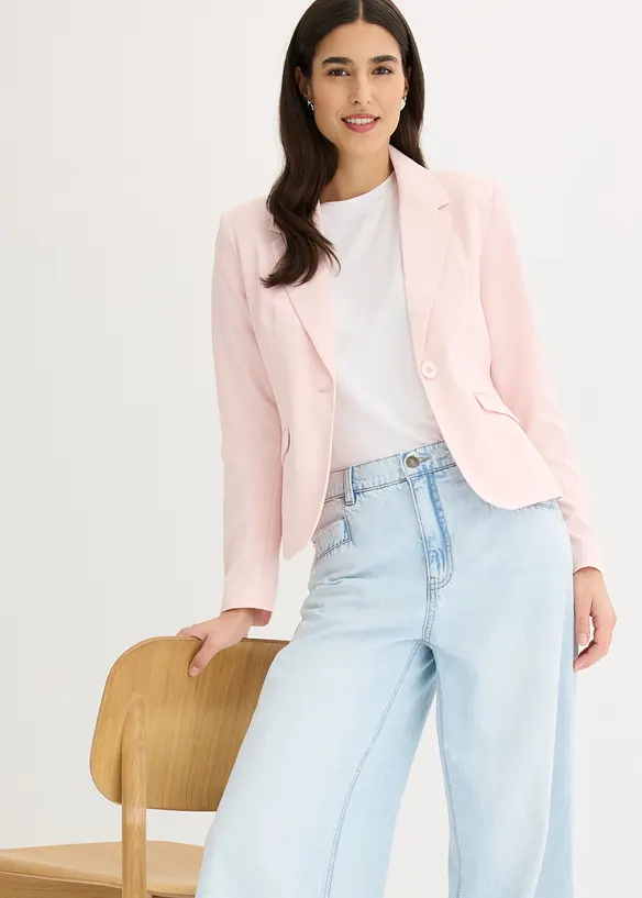 Kort kavaj med fickor med lock, bonprix