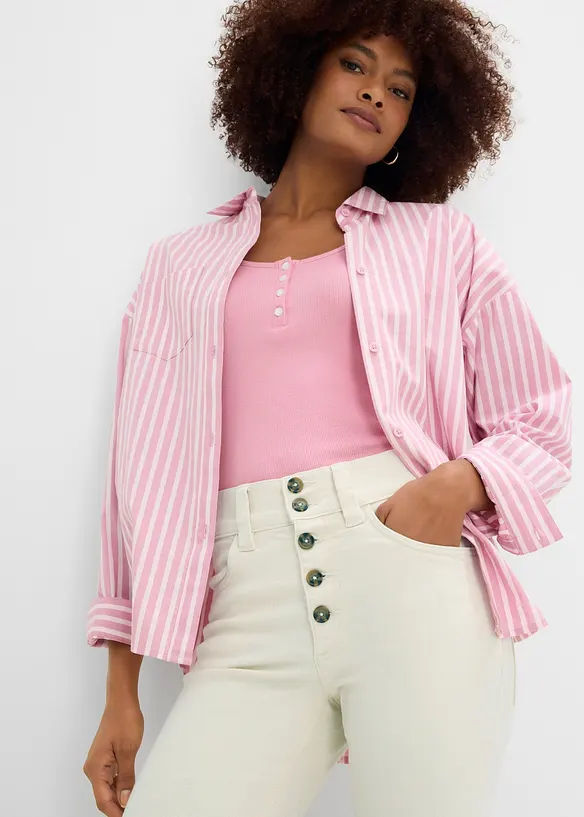 Straight Jeans High Waist, Stretch, bonprix