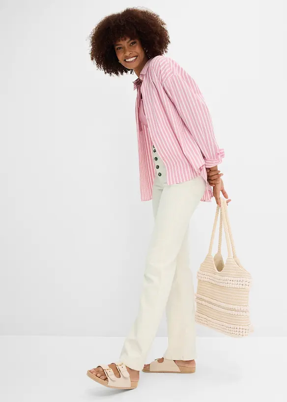 Straight Jeans High Waist, Stretch, bonprix