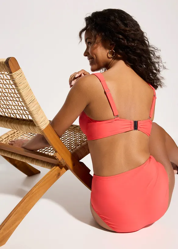 Minimizer-bikini&ouml;verdel med breda axelband, bonprix