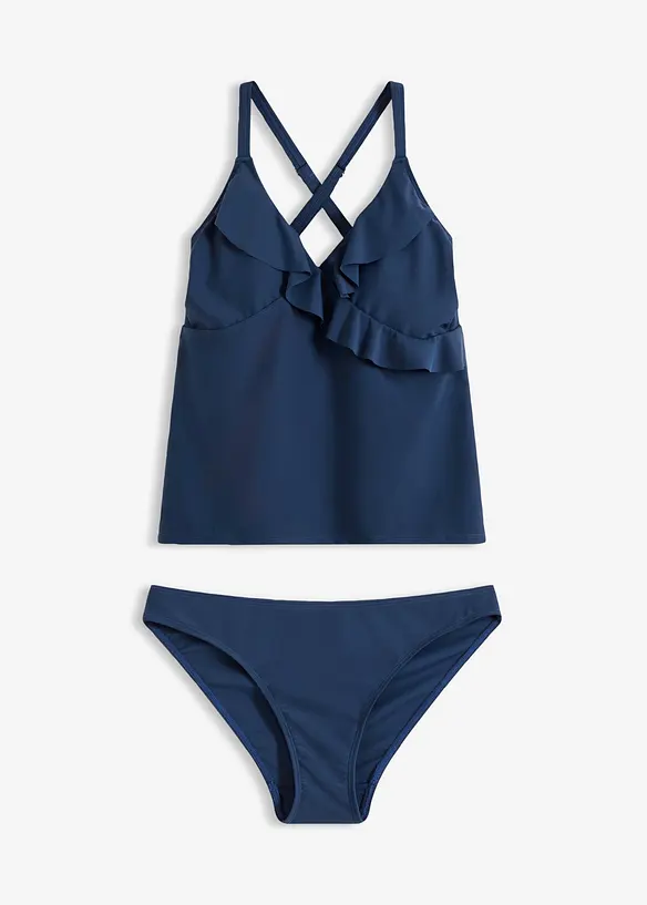 Tankini (2 delar) med volanger, bonprix