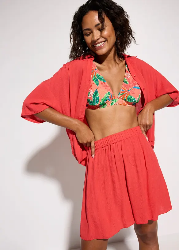 Kort strandblus i viskos med mjukt fall, bonprix