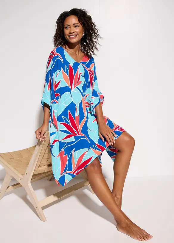 Strandtunika i f&ouml;ljsam viskos, bonprix