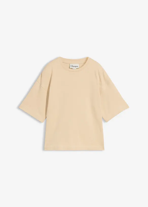 Topp i kantig modell av tjock ekologisk bomull, bonprix