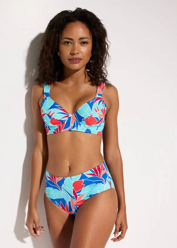 Minimizer-bikini med breda axelband (2 delar), bonprix