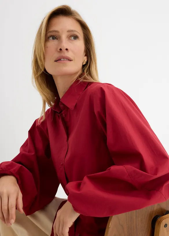 Blus i ekologisk bomull, bonprix