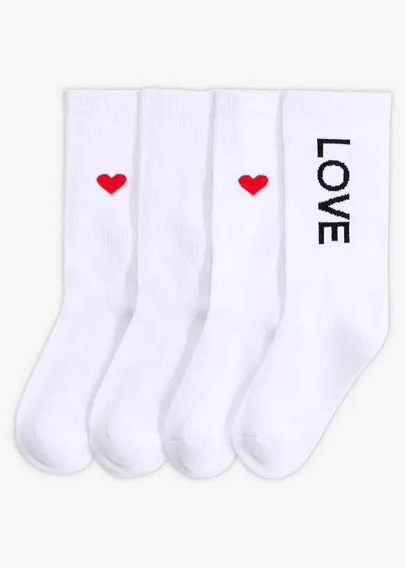 Strumpor med ekologisk bomull (4-pack), bonprix