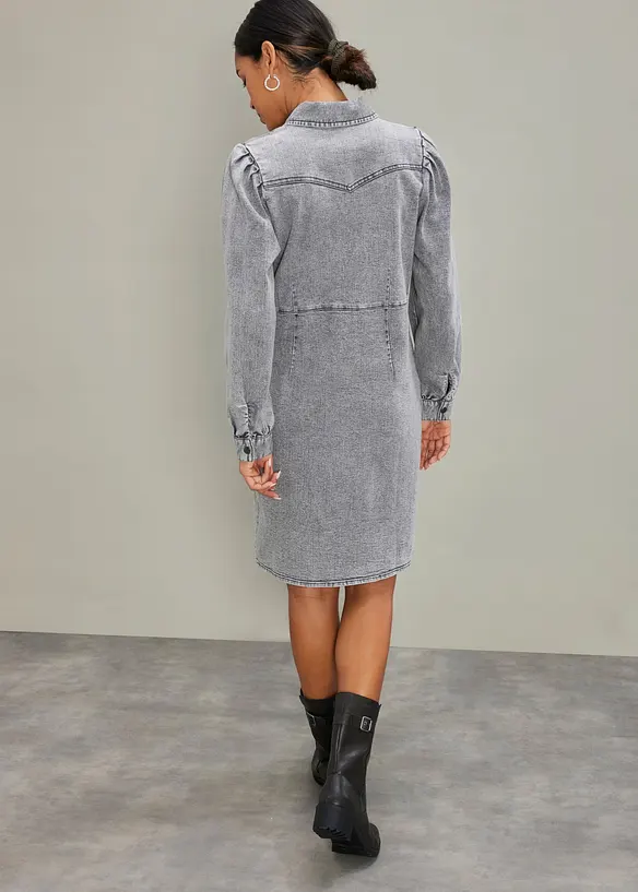 Kort jeanskl&auml;nning, bonprix