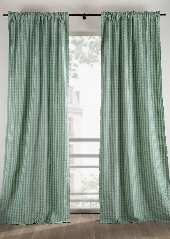 Gardinl&auml;ngd i b&auml;ckeb&ouml;lja av ekologisk bomull (1-pack), bonprix