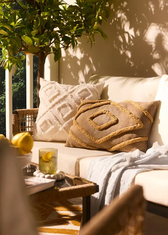 Prydnadskudde med strukturm&ouml;nster, bonprix