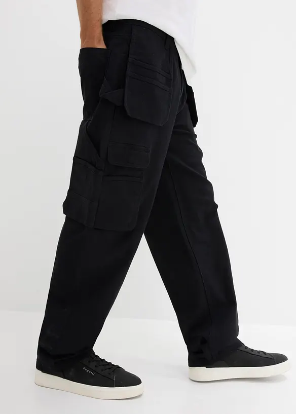 Cargobyxa med rustika detaljer, bonprix