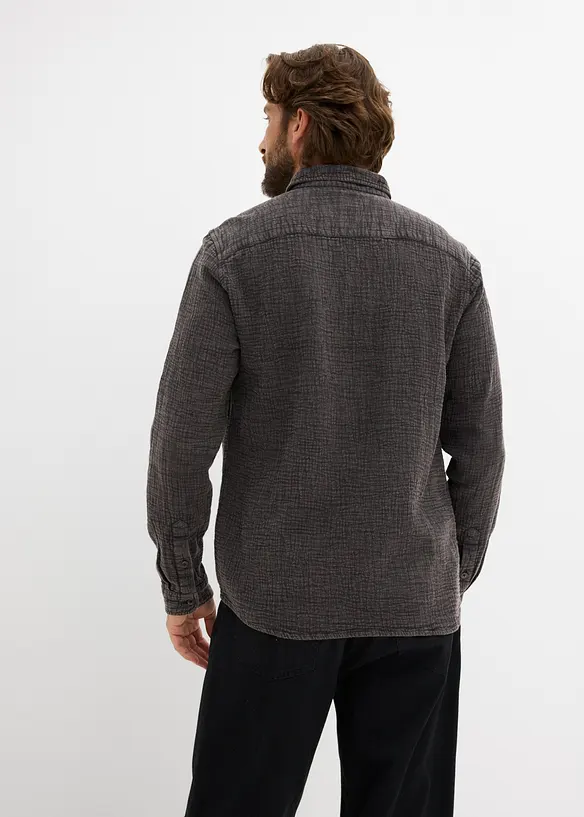 Skjorta i mjuk muslin, bonprix