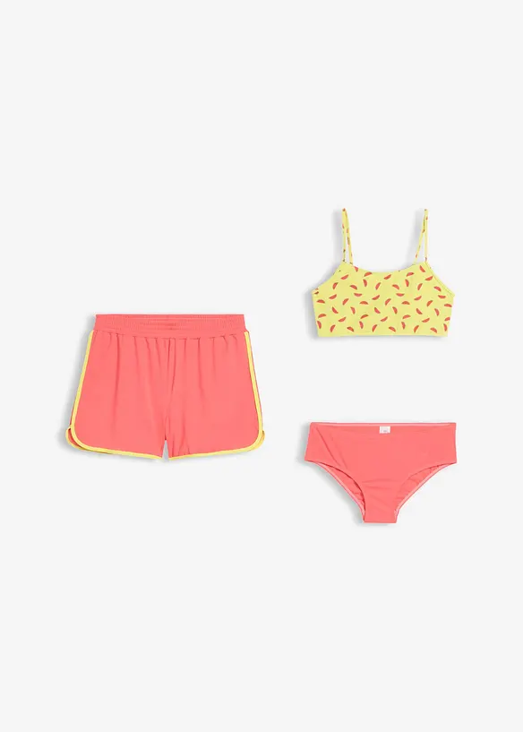 Bikini och shorts (3 delat set), bonprix