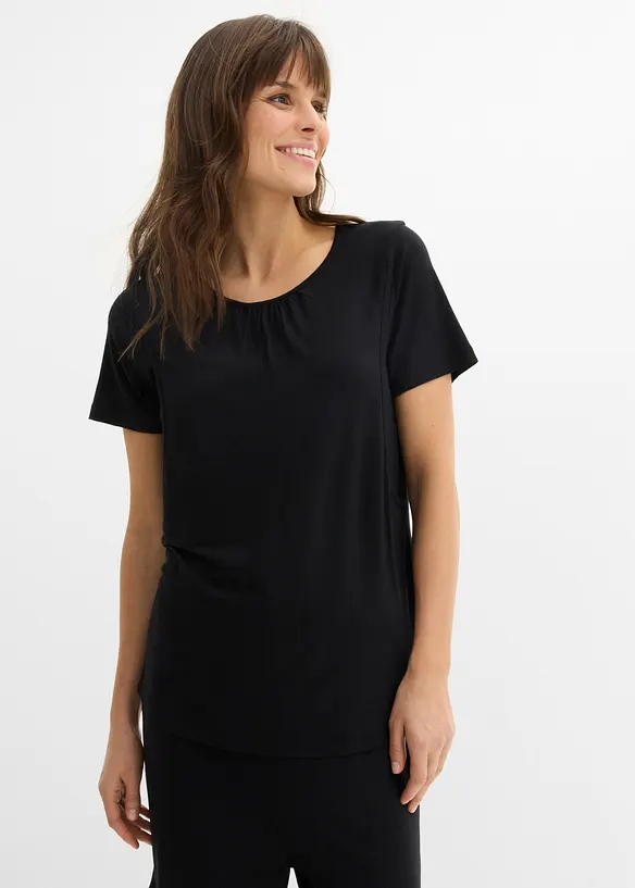 Mammaset med amningstopp, shorts och leggings (3 delar), bonprix