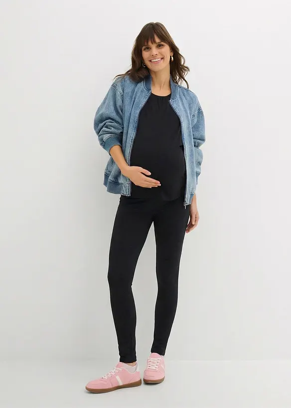 Mammaset med amningstopp, shorts och leggings (3 delar), bonprix