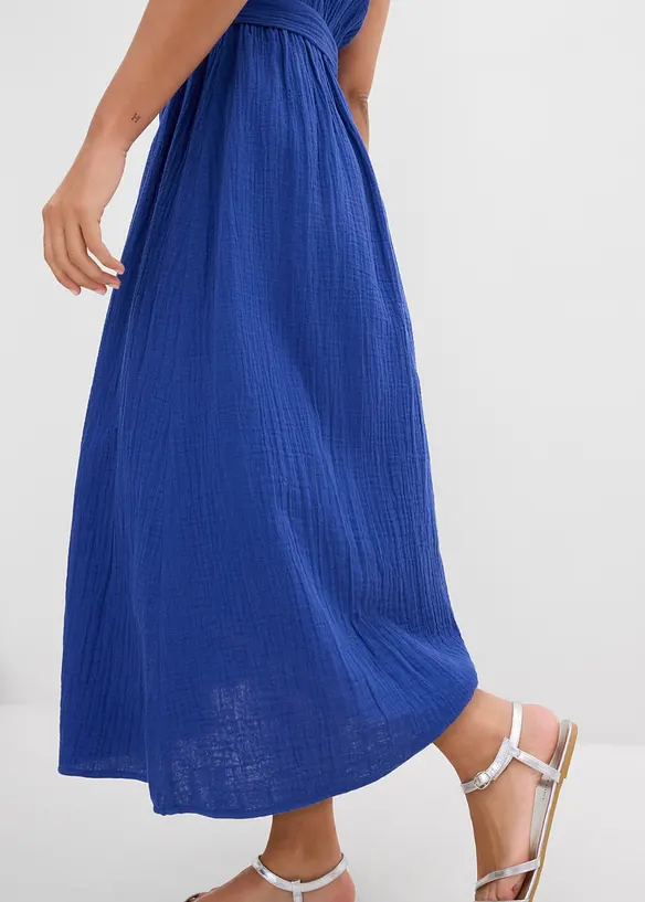 Kl&auml;nning i midil&auml;ngd, av ren bomull, bonprix