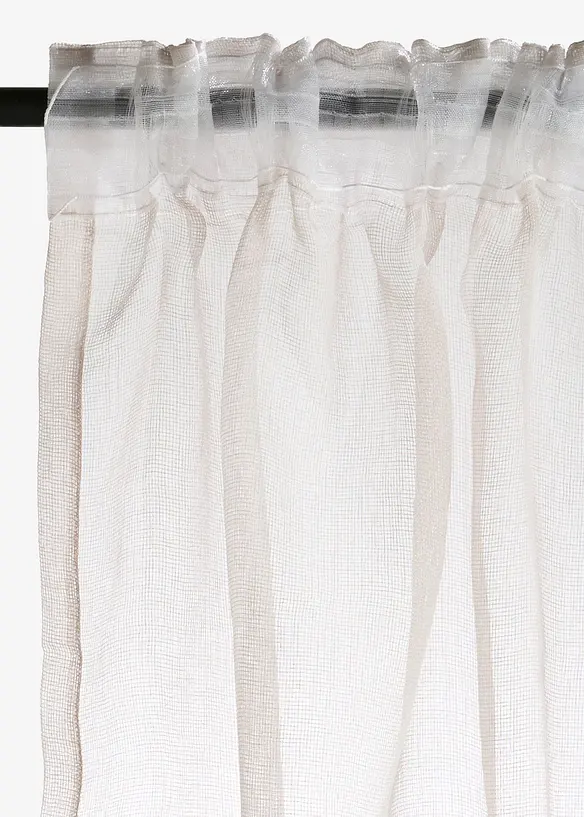 Gardin med l&auml;tt struktur (1-pack), bonprix