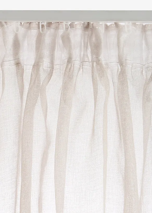 Gardin med l&auml;tt struktur (1-pack), bonprix