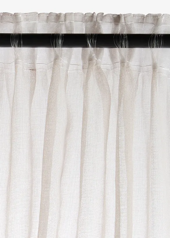 Gardin med l&auml;tt struktur (1-pack), bonprix