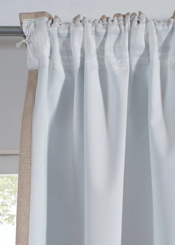 M&ouml;rkl&auml;ggande gardinl&auml;ngd med struktur (1-pack), bonprix
