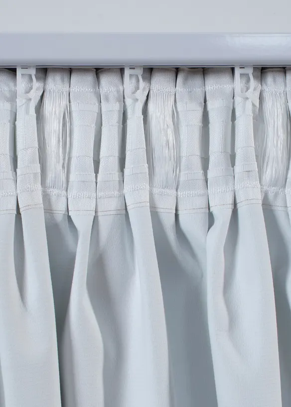 M&ouml;rkl&auml;ggande gardinl&auml;ngd med struktur (1-pack), bonprix