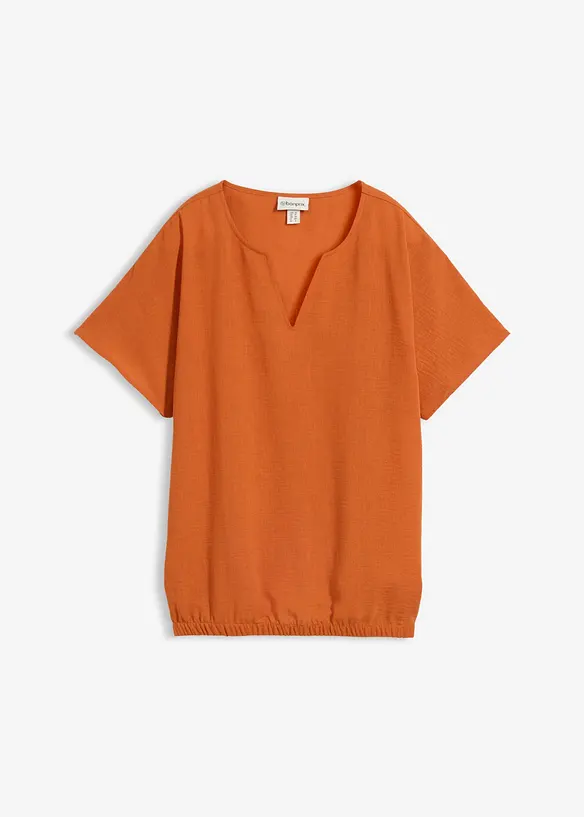 Oversizeblus med res&aring;r i nederkanten, bonprix