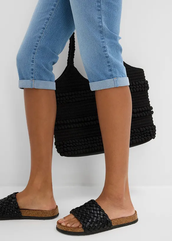 Straight Jeans Mid Waist, cropped, bonprix