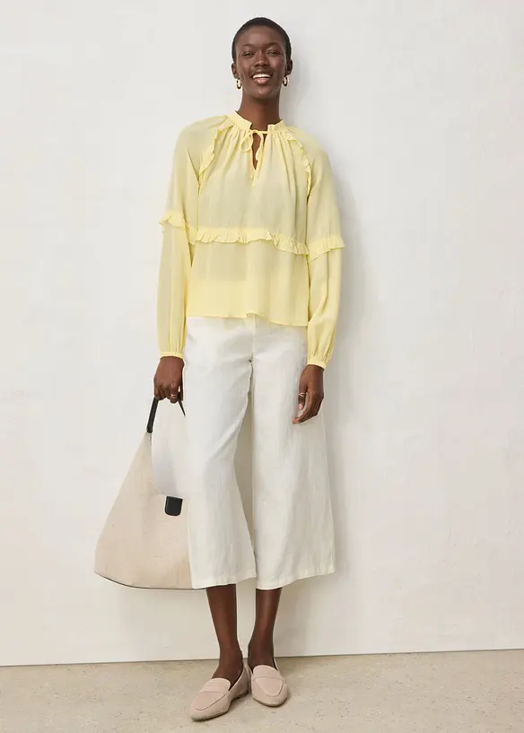 Tunika med sidenandel, bonprix