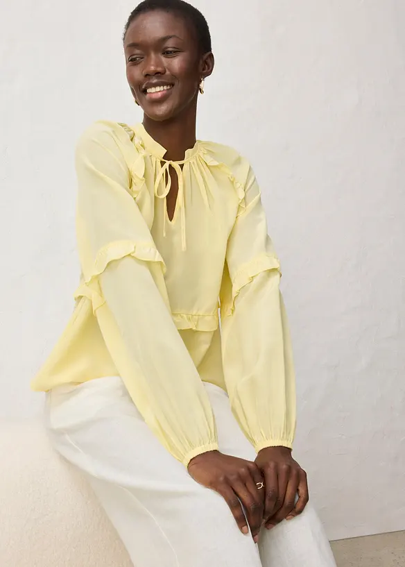 Tunika med sidenandel, bonprix