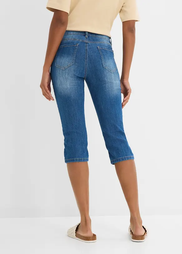 Slim Capri Jeans Mid Waist, bonprix
