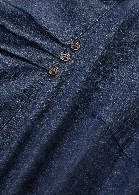 Stretchig jeanskl&auml;nning, bonprix